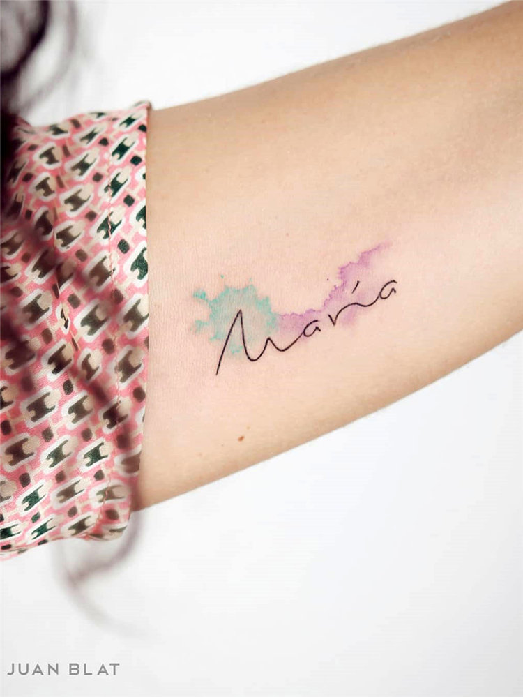 Watercolor tattoo ideas for women, include flower tattoo, butterfly tattoos, and lavender tattoo design and more. If you want to try watercolor tattoos, you can browse our website from time to time. #watercolortattoo #tattooideas #tattoodesigns